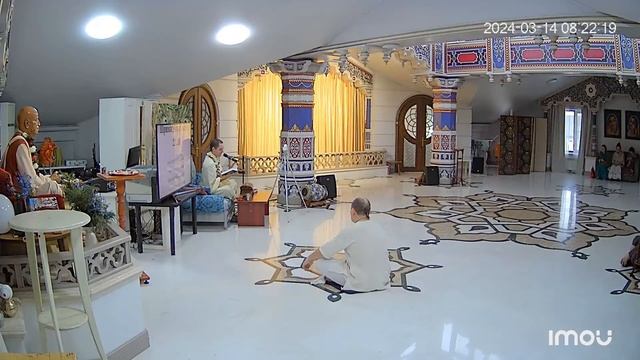 14.03.2024 утренний класс по Шримад Бхагаватам, 2.1.10 Санатана Гопал пр смотреть онлайн
