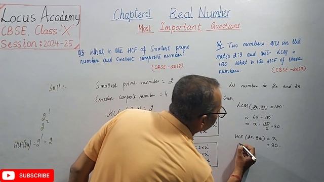 REAL NUMBER MOST IMPORTANT QUESTIONS-[01] || CLASS:-10 || MATHS || LOCUS ACADEMY CBSE ICSE
