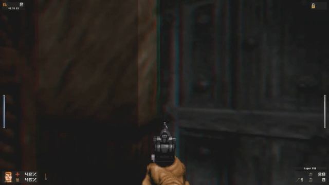 Wolfenstein Blade of Agony in stereoscopic mode \ 3D (anaglyph). Test смотреть онлайн