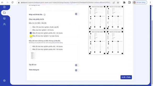 Tải và in phiếu tô chấm offline trên Azota смотреть онлайн