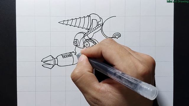 How to draw Titan Drill Man in skibidi toilet multiverse 013 смотреть онлайн