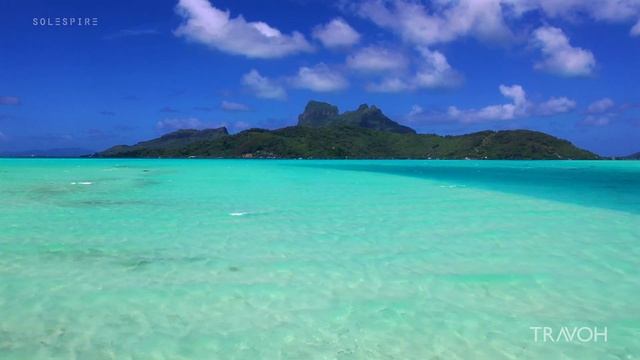 Tropical Paradise, Vibrant Sea, Beach | Motu Tane Island, Bora Bora, French Polynesia 🇵🇫 | 4K Trave