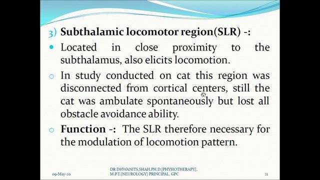Neural Control of Locomotion, By Dr Dhwanit S. Shah, Ph.D., M.P.T. Neurology смотреть онлайн