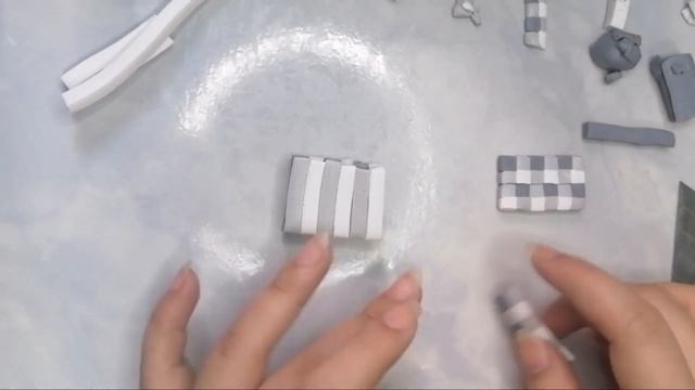 Checkered or plaid earrings | How to make polymer clay earrings for beginner - Easy clay earrings смотреть онлайн