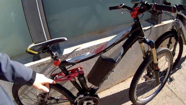 TSDZ2 Torque Sensing Crank Drive vs X5404 Direct Drive EBike смотреть онлайн