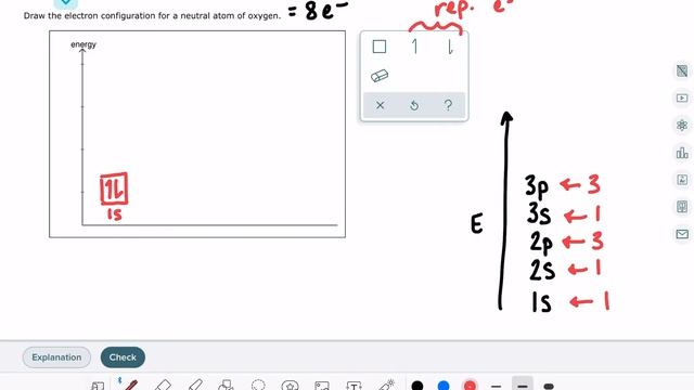 ALEKS: Drawing a box diagram of the electron configuration of an atom смотреть онлайн