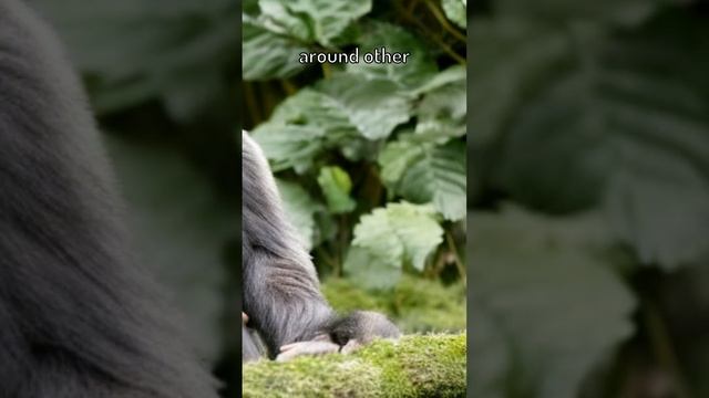 Scared Gorilla hides from humans!!! смотреть онлайн