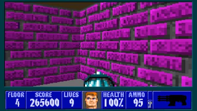Wolfenstein 3D: Spear Of Destiny / Floor 4 / PC Gameplay 4K