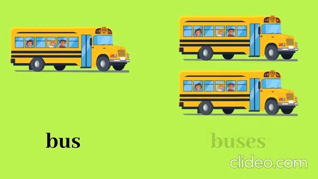 Singular And Plural Nouns | -s and -es | English Grammar For Kids смотреть онлайн