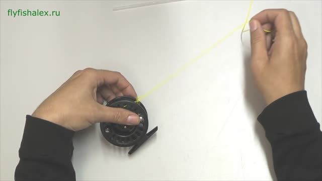 как сделать узел на нахлыстовой катушке Arbor Knot