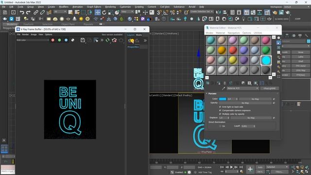 3DS MAX & V-RAY_CREATING NEON LIGHT EFFECT смотреть онлайн