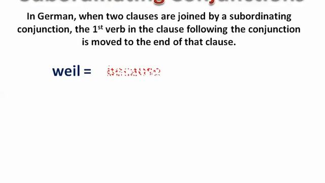 Coordinating and Subordinating Conjunctions in German - www.germanforspalding.org смотреть онлайн