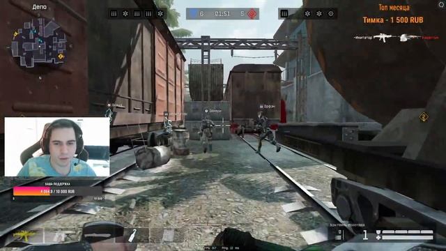 Стрим качаем бп #warface