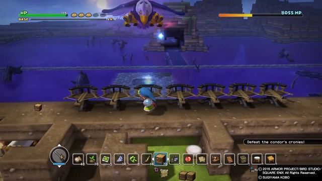Dragon Quest Builders (PS4) - Chapter 2 Final Boss - Hades Condor