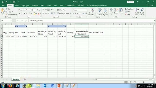 XRD analysis (d-spacing, crystallite size, crystallinity) from data points by using Fityk смотреть онлайн