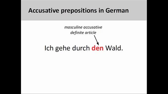 Introduction to accusative prepositions (5-Minute German Grammar) смотреть онлайн