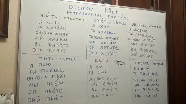 Rusça düzensiz fiiller (русские неправильные глаголы) смотреть онлайн