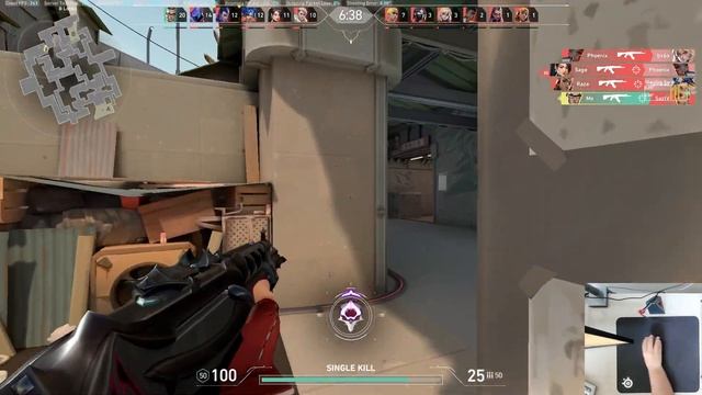 Valorant deathmatch with steelseries prime mini w/ handcam смотреть онлайн