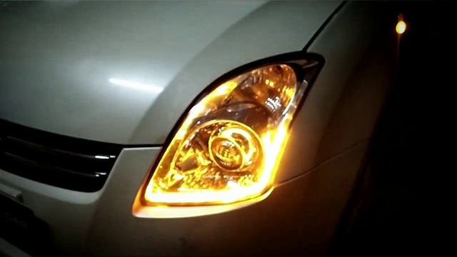 Maruti swift headlight modified|| Bi-xenon projector ||Matrix LED DRL||Latest updates 2020 смотреть онлайн