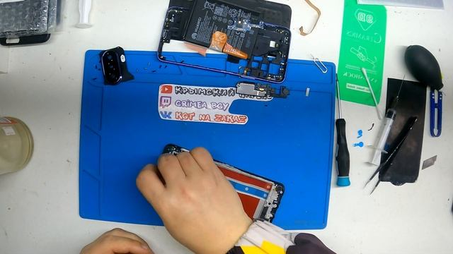 HUAWEI NOVA Y70 - РАЗБОР И ЗАМЕНА ДИСПЛЕЯ