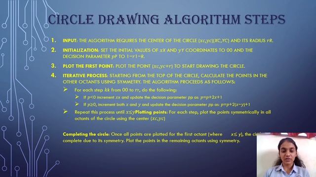 algorithm for drawing lines , circle , ellipse смотреть онлайн