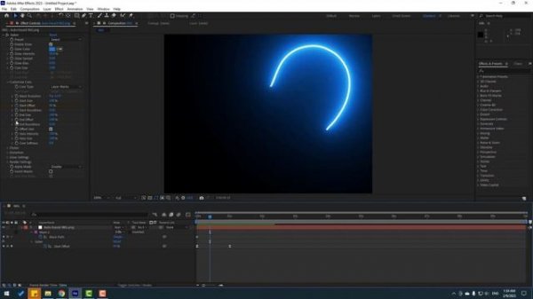 Neon Heart Animation in After Effects Tutorials