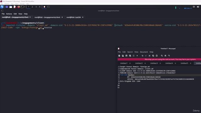 AD Pentest 05 Module  - 63 -Cross Forest Trust Abuse Via Trust Key Attack