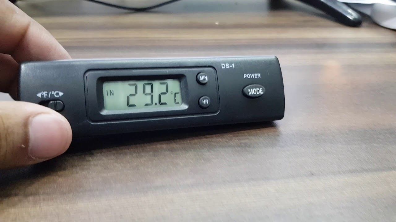 Digital Clock Outside Inside Temperature смотреть онлайн