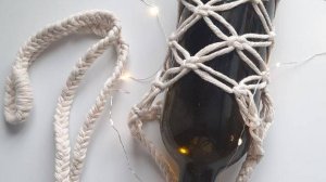 Авоська в технике макраме для бутылки/овощей/фруктов