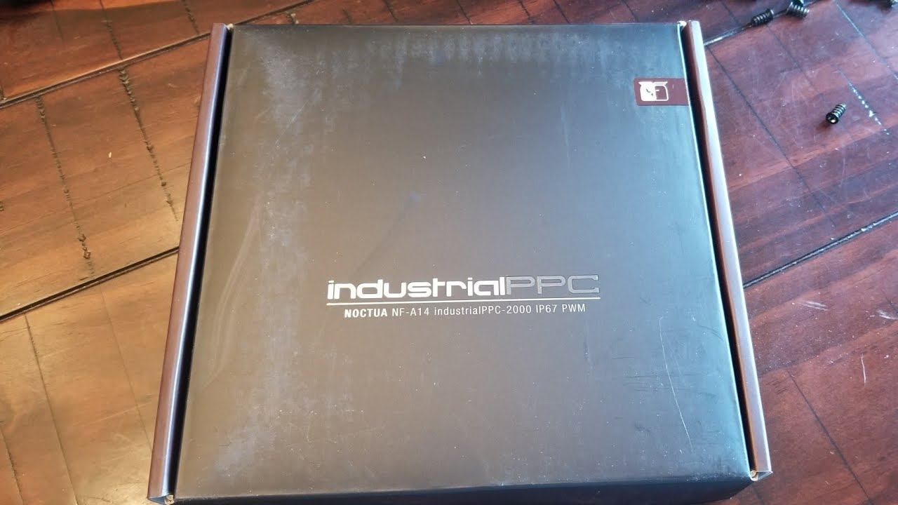 Noctua NF-A14 Industrial PPC-2000 IP67 PWM Fan Unboxing And Operation In PC