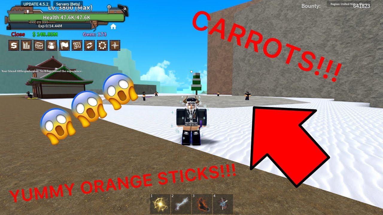 Best place to grind carrots (King Legacy) смотреть онлайн
