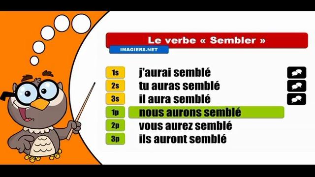 Изучение французского языка сопряжения # Sembler # Indicatif Futur antérieur смотреть онлайн
