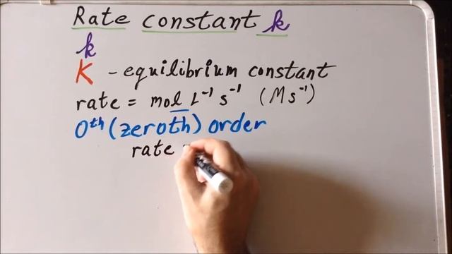Kinetics: units of the rate constant k derivations смотреть онлайн