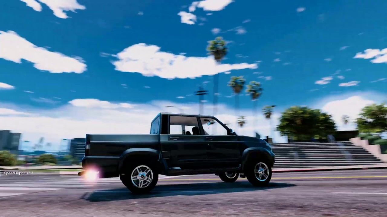 UAZ-PATRIOT-PICKUP+TUNING 🔥 GTA V MOD 4K/60FPS GTX 1080Ti _REVIEW смотреть онлайн