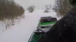 Мотобуксировщик Ростин и затяжные подъемы