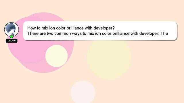 How to mix ion color brilliance with developer? смотреть онлайн