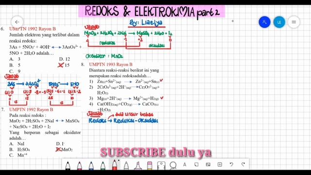 PEMBAHASAN SOAL-SOAL UTBK (REDOKS & ELEKTROKIMIA part 2) смотреть онлайн