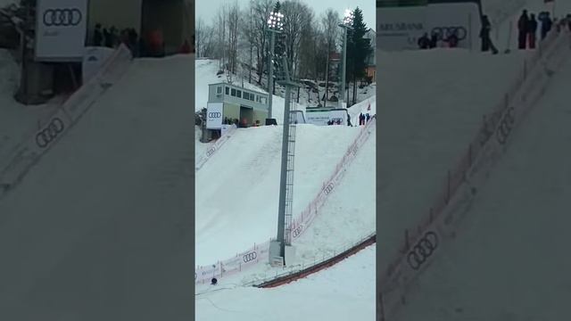 Победный прыжок наших ребят. Фристайл,синхронные прыжки. Раубичи. смотреть онлайн