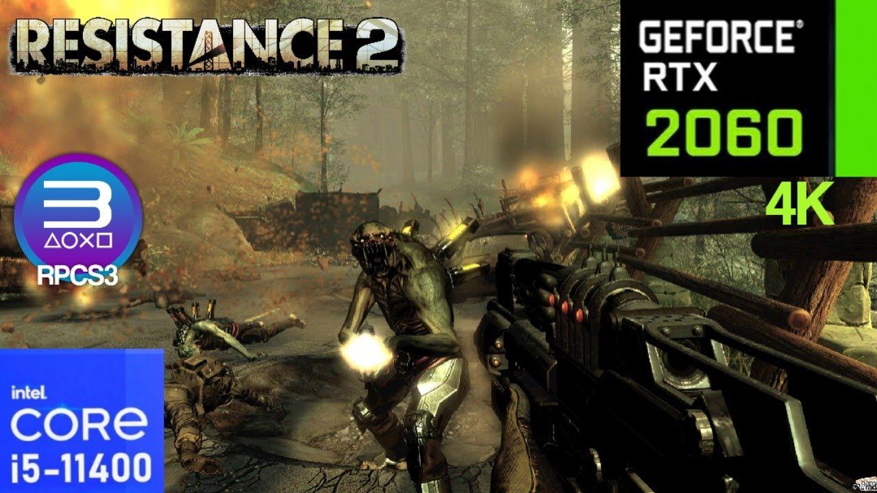 RPCS3 Emulator Resistance 2 4K 60FPS Patch | I5 11400 + RTX 2060