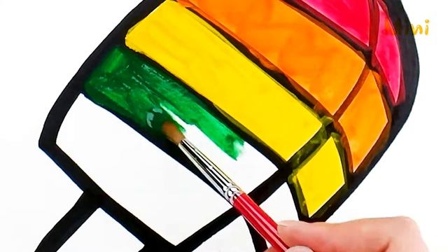 Icecream Coloring | Toy Icecream | Icecream Color | Children Coloring | Mini Art Kids