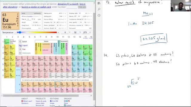 What is the symbol for an ion with 63 protons, 60 electrons, and 88 neutrons? If an ion contains 50 смотреть онлайн