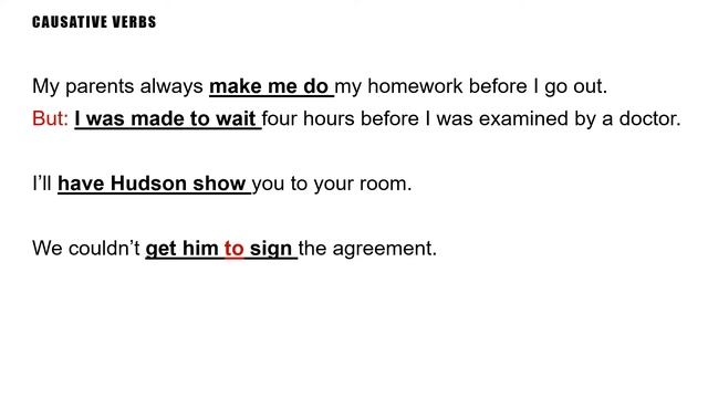 Lesson 72. Causative Verbs: make, have, get смотреть онлайн