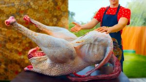 ЗАПЕКАЮ 54КГ СТРАУСА В 200КГ СОЛИ / САМОЕ СОЧНОЕ МЯСО / 🦃 ПРИГОТОВИЛ ЦЕЛОГО СТРАУСА