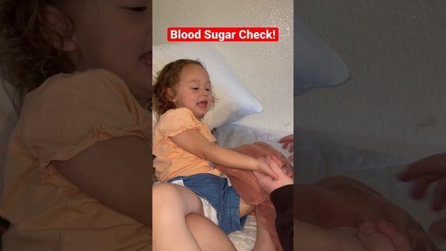 HIGH BLOOD SUGAR! 😬#diabetictoddler смотреть онлайн