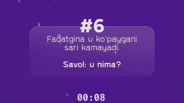 Mantiqiy savollar javoblari bilan!