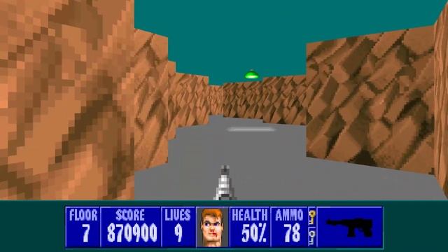 Wolfenstein 3D (DOS) - Confrontation - E6M7 - 100% (I Am Death Incarnate)