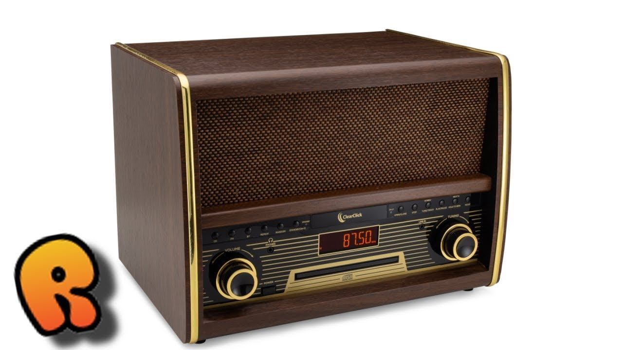 Unboxing & Review! ClearClick Retro Radio, CD, Bluetooth, etc! Record-ology! смотреть онлайн