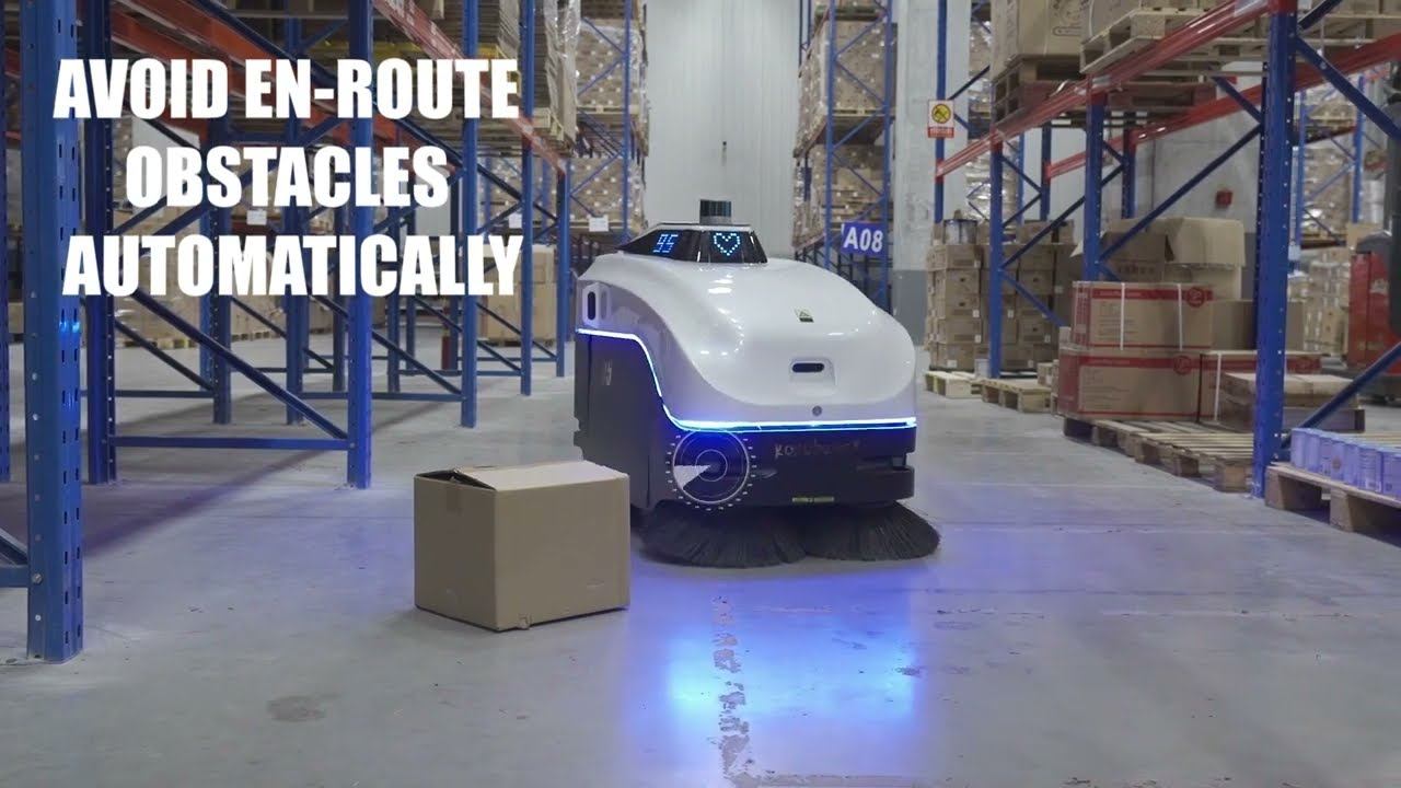 Робот подметально-поломоечная машина KOKOBOTS S95 AMR в работе смотреть онлайн