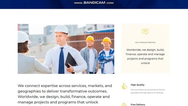 Bulding & Construction: разработка шаблона дизайна сайта для WordPress