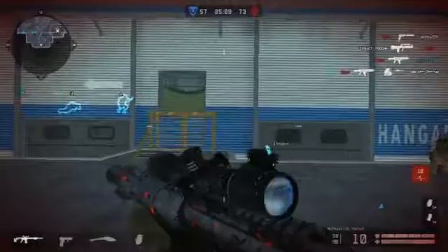 Позиции снайпера на карте Авиабаза